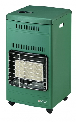 STUFA A GAS COLORE VERDE